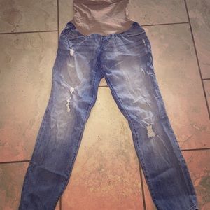 Maternity denim jeans